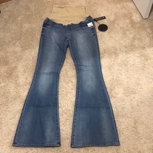 Fit and Flare Maternity Jeans With Tags